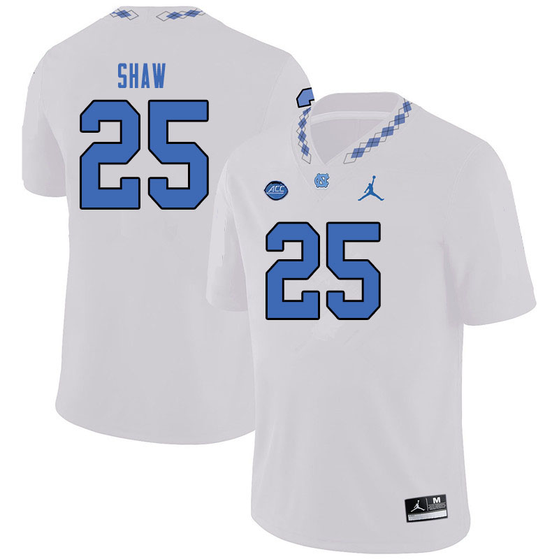 Jordan Brand Men #25 Tre Shaw North Carolina Tar Heels College Football Jerseys Sale-White